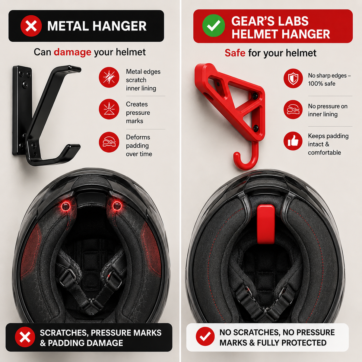 Motorcycle Helmet Hanger