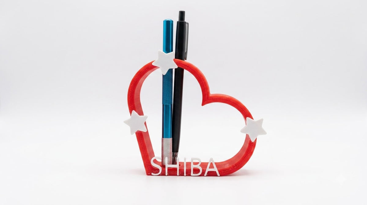 3-in-1 Personalized Desk Setup Combo (Custom Name Pen Stand + Folding Phone Stand + Keychain)
